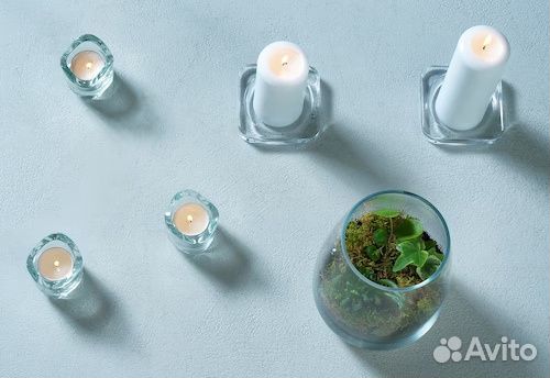 Подсвечник (тарелка для свечи) IKEA Гласиг