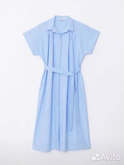 Платье - рубашка миди LC Waikiki хлопок