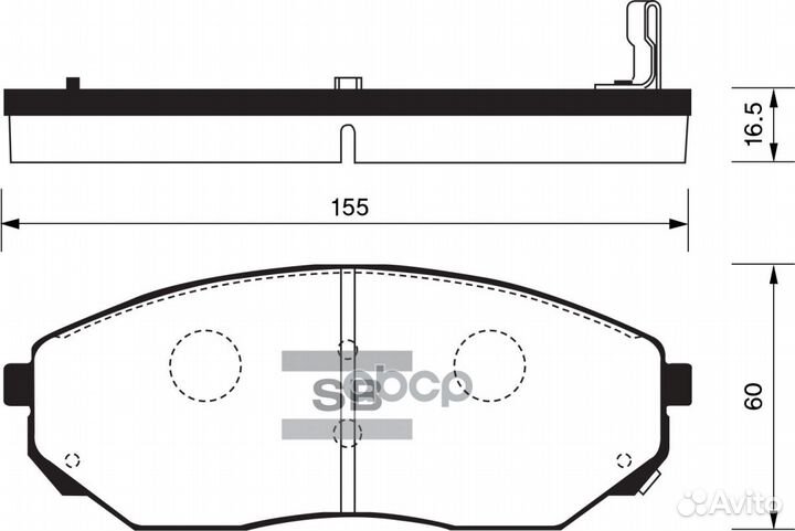 Колодки тормозные дисковые, передние SP1153