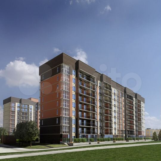 2-к. квартира, 57 м², 3/9 эт.