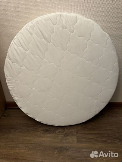 Матрас детский круглый, наматрасник, простыня