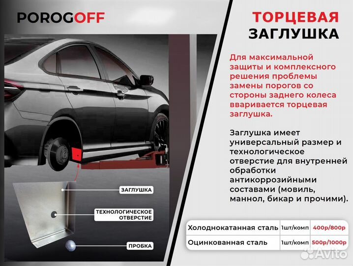 Ремонтные пороги Skoda Octavia А5 Универсал