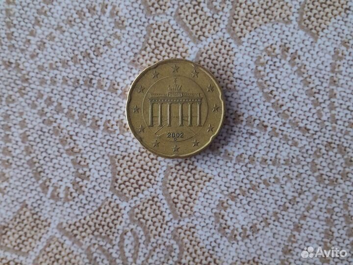 Монета 20 euro cent
