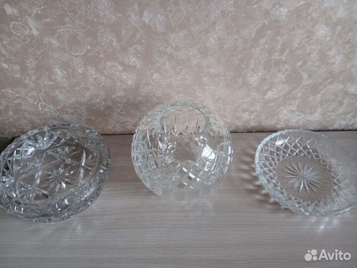Ваза хрустальная