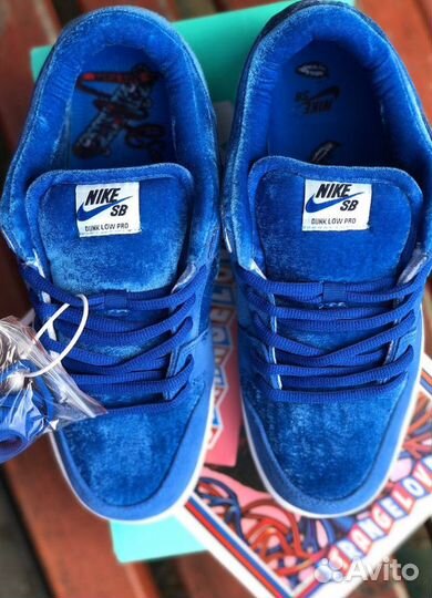 Кроссовки Nike SB dunk LOW strange love blue