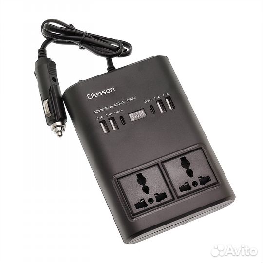 Автомобильный инвертор (12в 220В/150Вт)