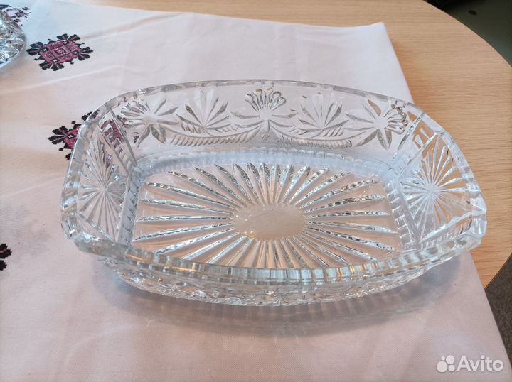 Хрустальная ваза, салатник СССР