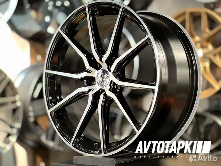 Диски литые R19 5x114,3 Black Polish Vossen Style