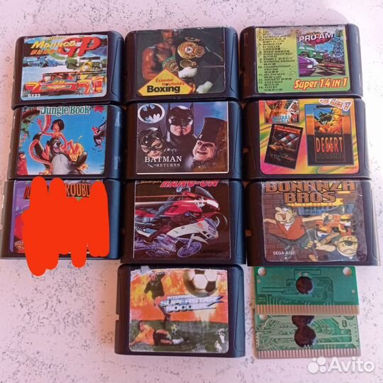 Катриджи sega mega drive 2