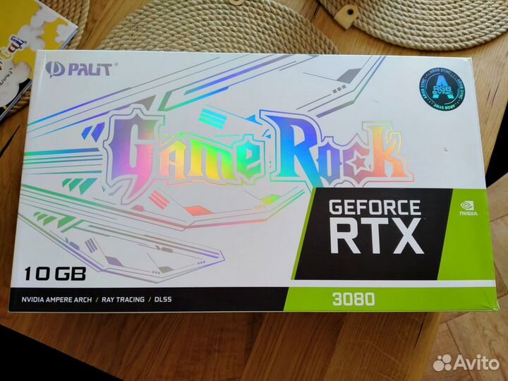 Palit RTX 3080 Game rock 10gb на гарантии днс до 2