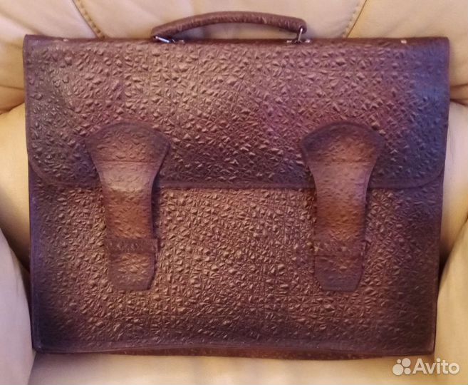 Мужской кожаный портфель новый