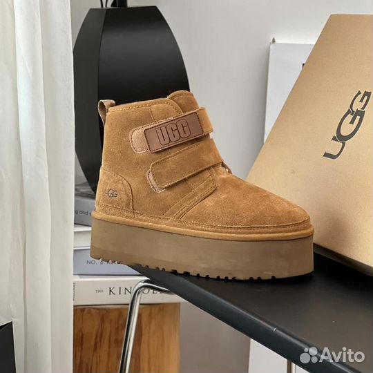 UGG угги Neumel Platform Beige (Арт.4539)