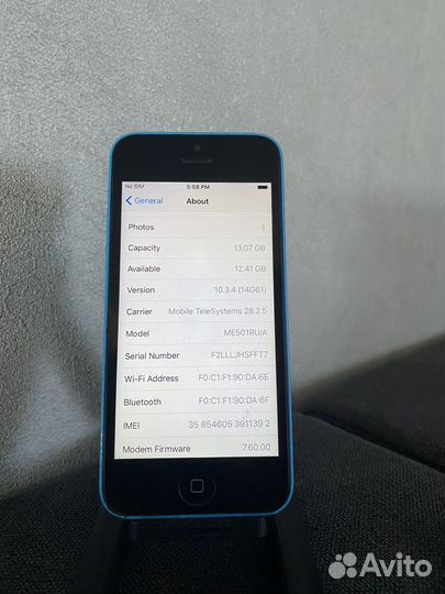 iPhone 5C, 32 ГБ