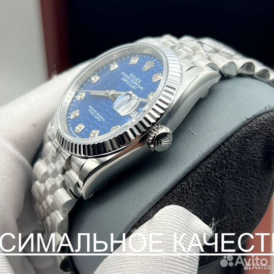Часы Rolex 36mm Datejust blue