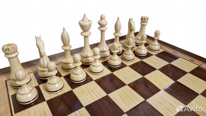 Шахматы Турнирные-1 инкрустация 40, AZ106, Zeynalyan 63174