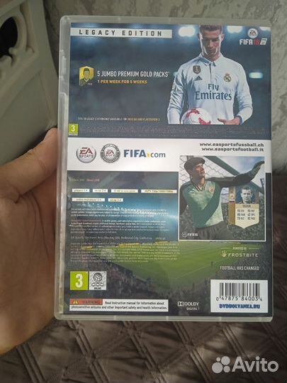 Игра Fifa 18 на xbox 360