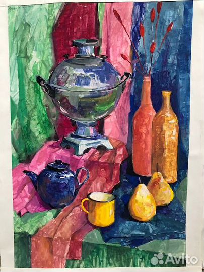 Художественные работы акварель графика гуашь