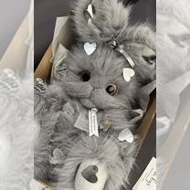 Игрушка ручной работы, зайка из меха, Москва