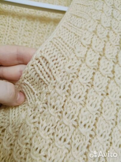 Свитер шерстяной мужской ручная вязка