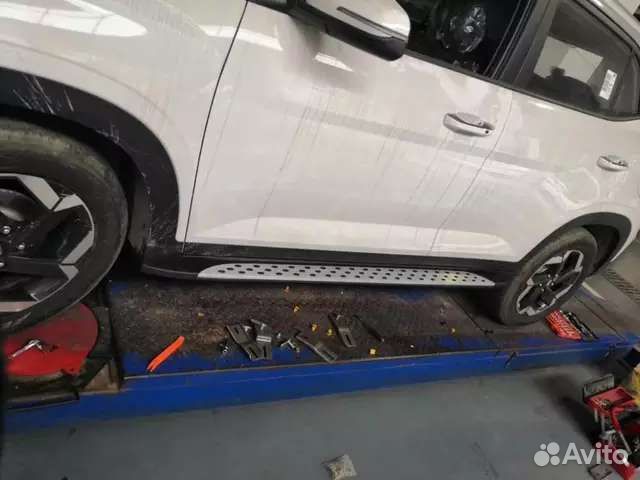 Пороги, подножки Hyundai Creta 2021-нв OEM (новые)