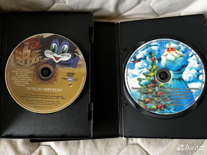 12 дисков(мультики)