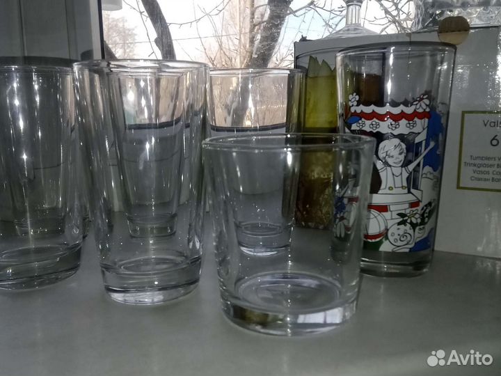 Стаканы разного формата