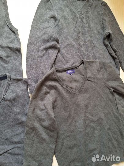 Жилет и джемпер школьные 134-140 серый, 146 серый