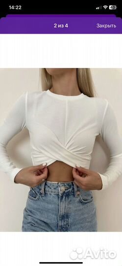 Топ с длинным рукавом