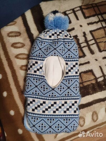 Шапка шлем зимняя