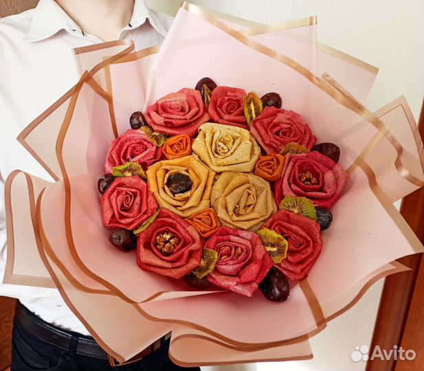 Вкусные букеты из пастилы