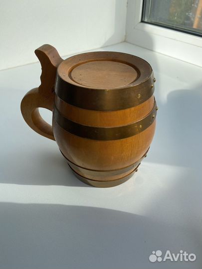 Кружка сувенирная деревянная