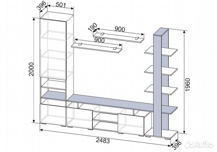 Готовые гостиные Frenchie дуб золотой - камень тем
