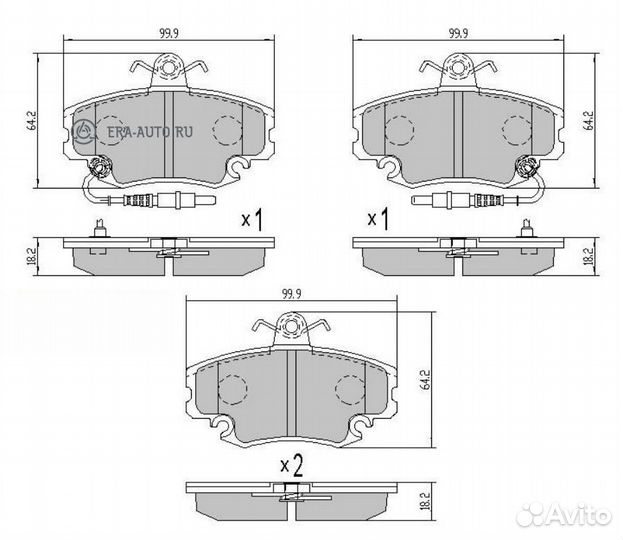 Barnett RN001 Колодки тормозные LADA largus/logan