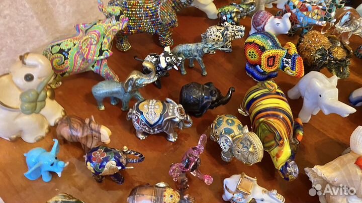 Статуэтки слоники Коллекция 90 шт