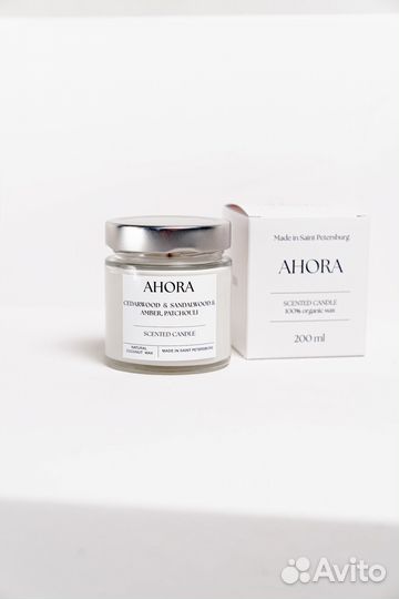 Ароматическая свеча ручной работы