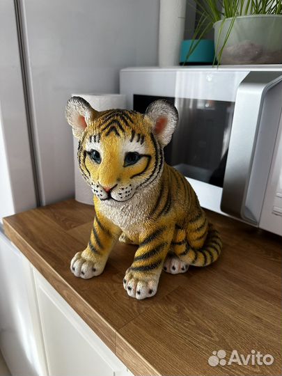 Фигурка садовая декоративная тигренок новая