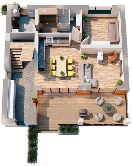 Коттедж 195 м² на участке 6,1 сот.