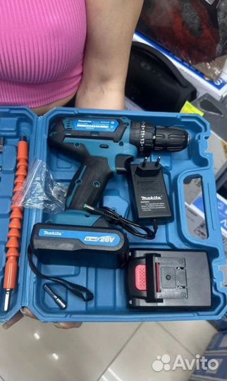 Шуруповерт makita 26V с набором Новый,Гарантия