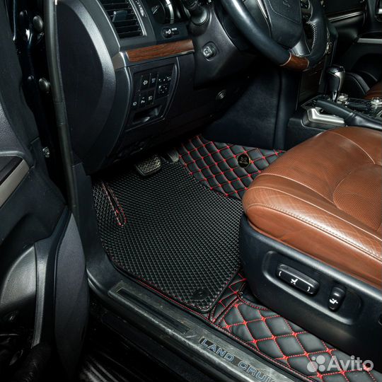 3D коврики из экокожи в авто от производителя