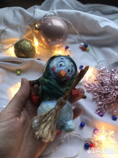 Елочные игрушки снеговик