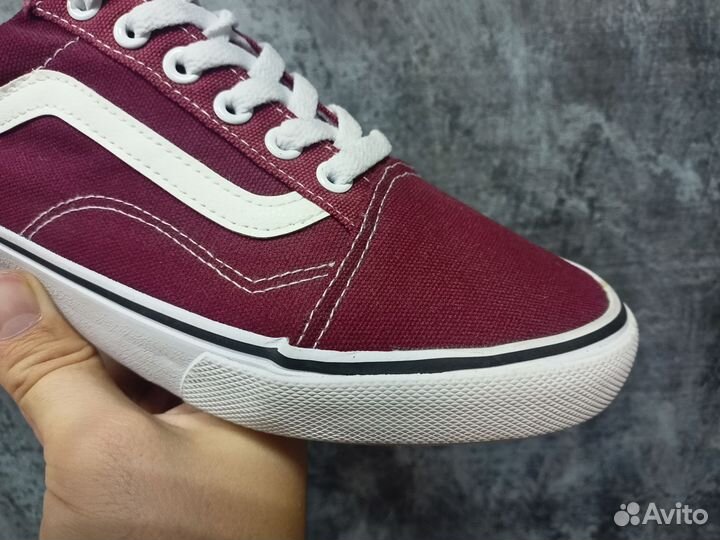 Кеды Vans old skool vine red low