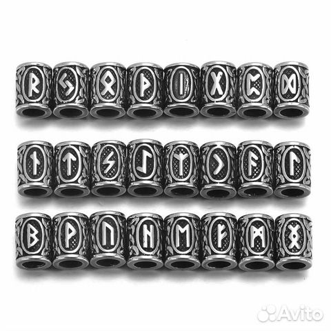 Бусины для бороды, дред, косичек