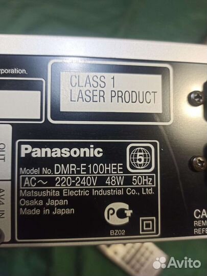 Panasonic DMR-E100H DVD/HDD Рекордер