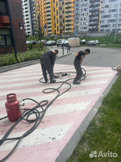 Аренда компрессора с отбойными молотками.Продувка