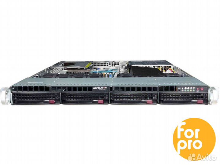 Supermicro 1U X11DPU 4LFF 2x6138Gold 768GB, SATA3