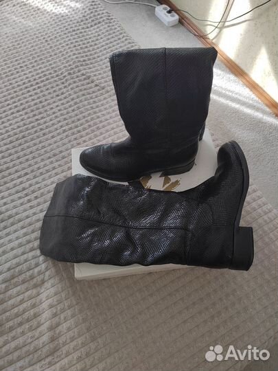 Сапоги женские кожа демисезонные 38 размер