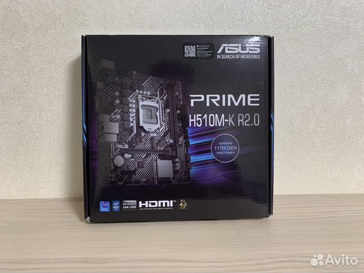 Комплект Intel Core i5 11400F + asus prime H510M-K