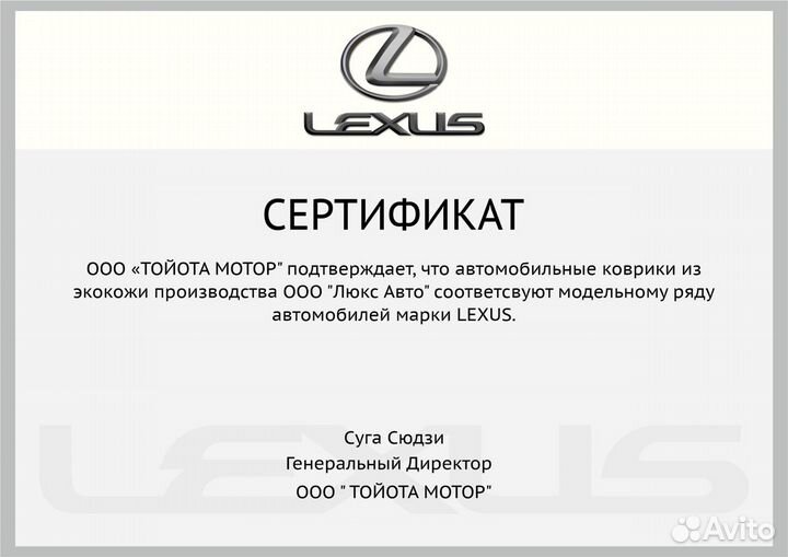 3D Коврики Lexus LX Экокожа Салон Багажник