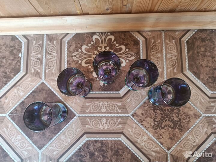 Рюмки цветное стекло СССР