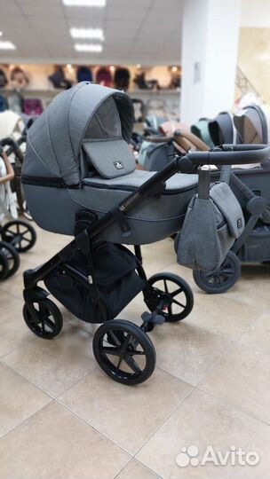 Коляска 2в1 Adamex Mateo tip (графит серый)